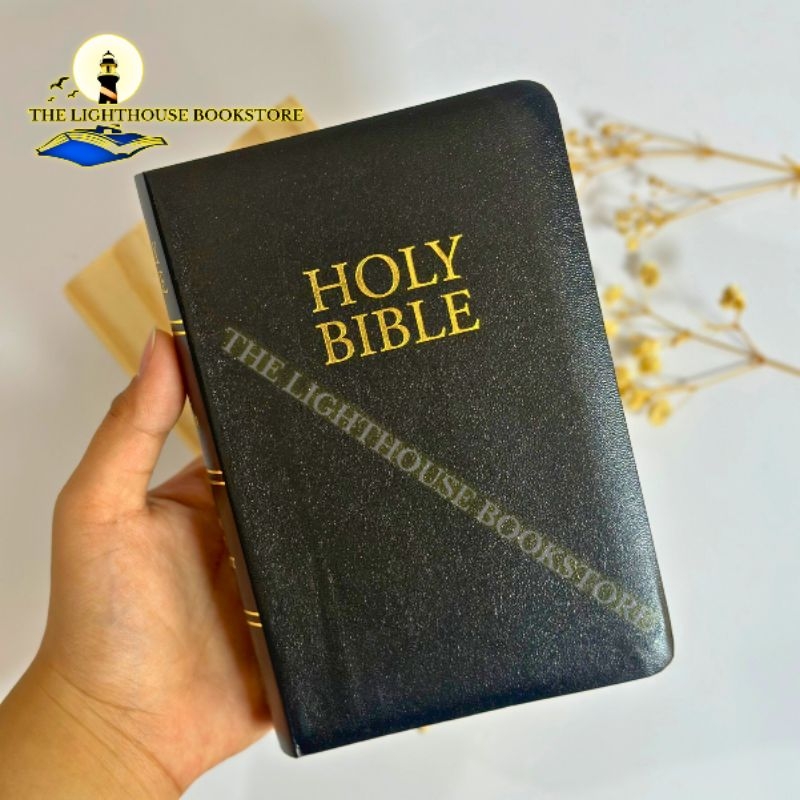 BONDED LEATHER LARGE PRINT COMPACT KJV BIBLE / KING JAMES BIBLE POCKET ...