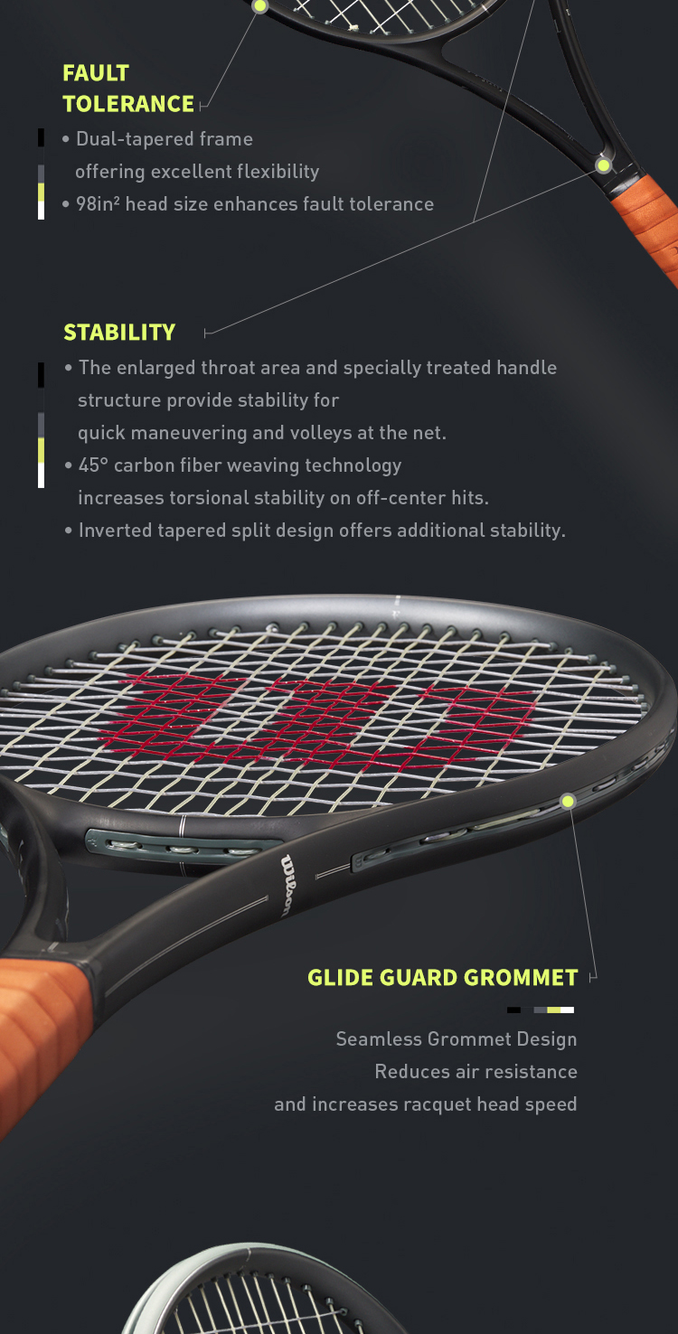 WILSON Roger Federer 01 FUTURE Lite Professional Tennis Racket | Shopee ...