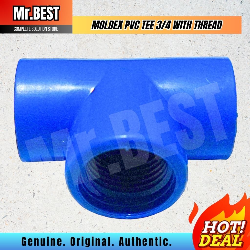 Moldex Blue PVC Fittings – Elbow, Tee, Coupling, Male Adaptor, Cap ...