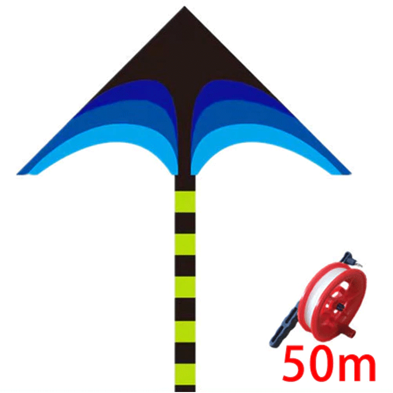Long Tail Rainbow Kite With Kite String 50m Outdoor Beach Garden Sport ...