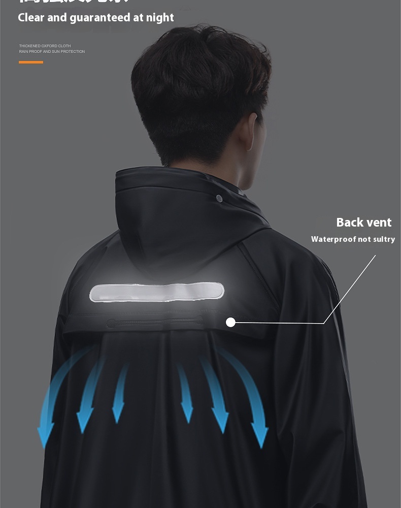 BM Thickened Rain Coat Makapal For Motorcycle Waterproof Motor Bicycle ...