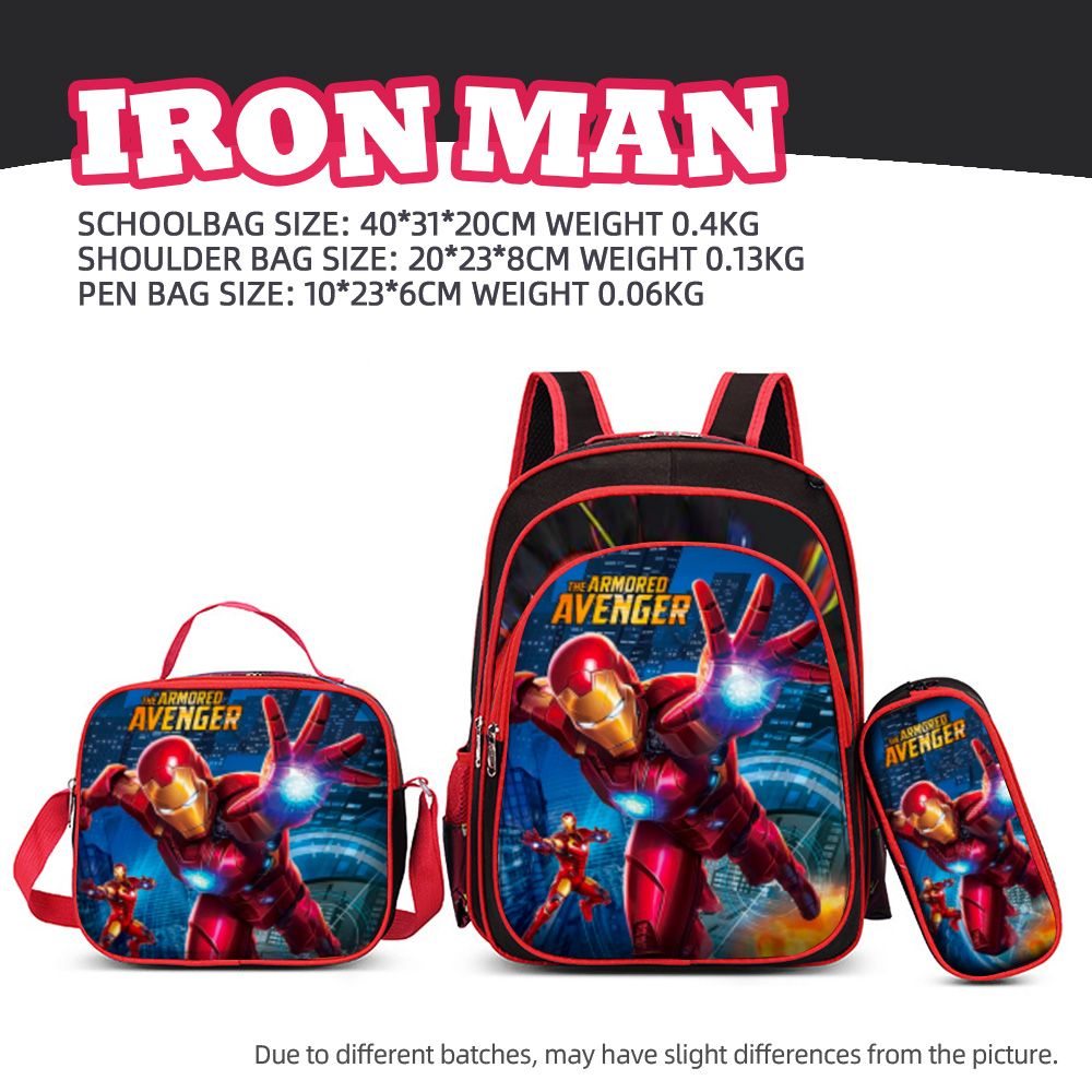 METECH 3 In 1 3D Cartoon Kids Backpack Lunch Box Pencil Case Beg School ...