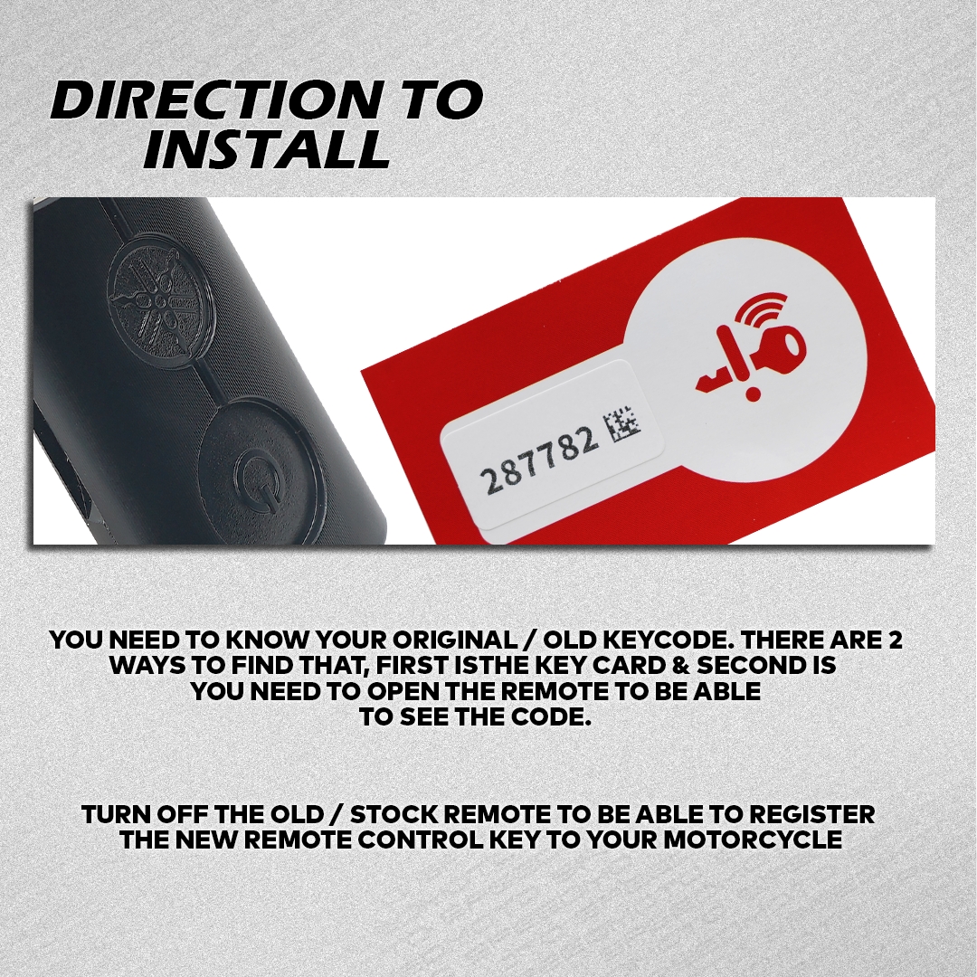 MOKOTO YAMAHA NMAX AND AEROX REMOTE KEY WITH KEY CARD CODE 08441 REMOTE ...