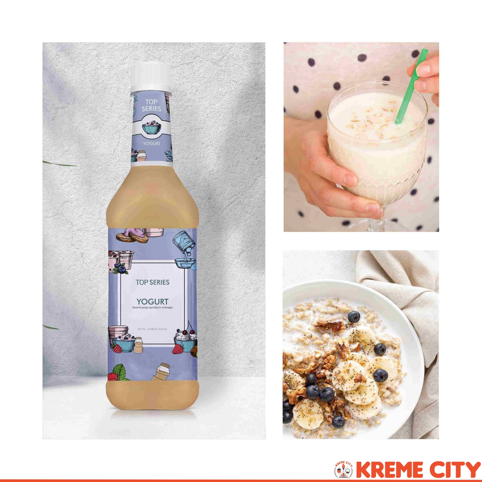 TOP Creamery Top Series Yogurt Syrup 750ml | Shopee Philippines