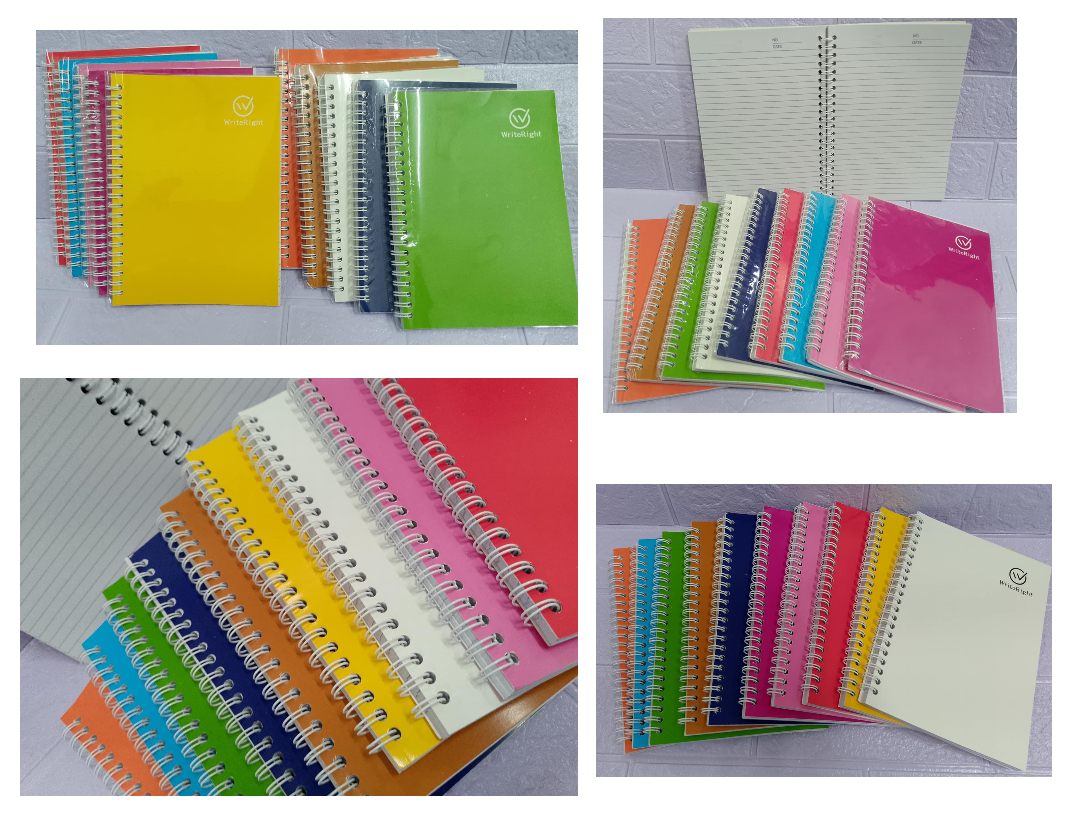 1Bundle(10pcs) Spiral Notebook 10 Color Available With And Without ...