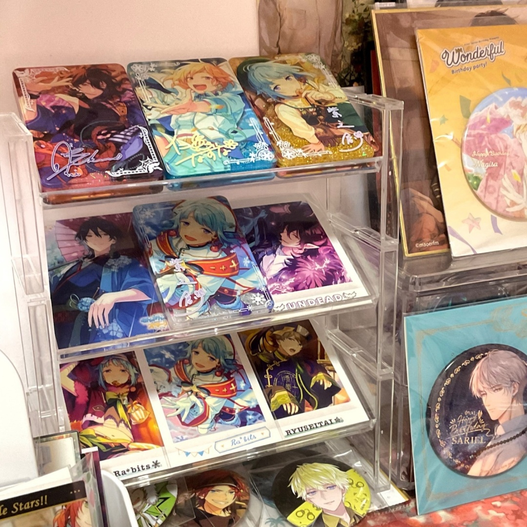 Multipurpose Slanted Acrylic Rack Anime Badge Photocard Cosmetic ...