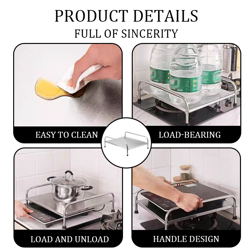 Ready stock】Stainless steel induction cooker bracket kitchen countertop ...