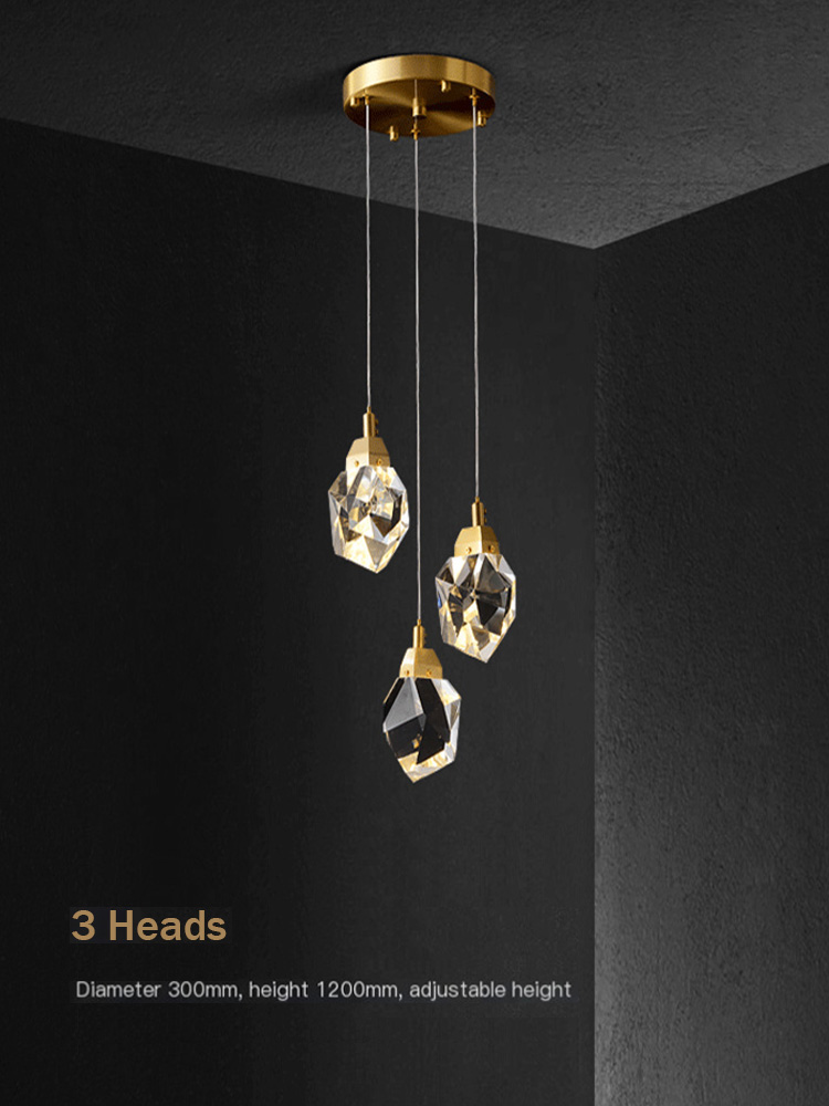 Nordic Bar Counter Crystal Pendant Light Chandelier Light for Living ...