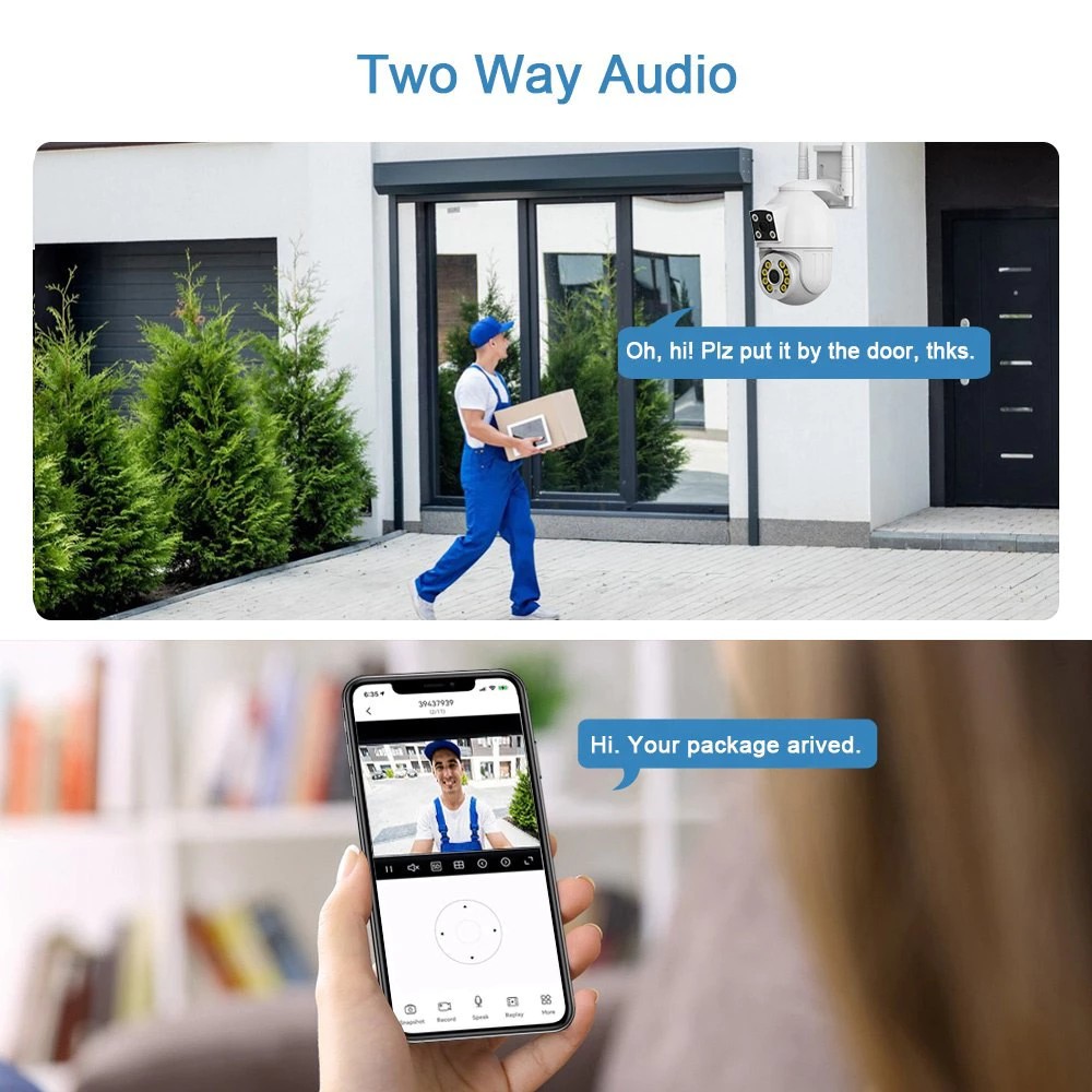 V380 PRO Outdoor CCTV Camera 4K HD Night Vision Buy 1 Take 1 Wireless ...