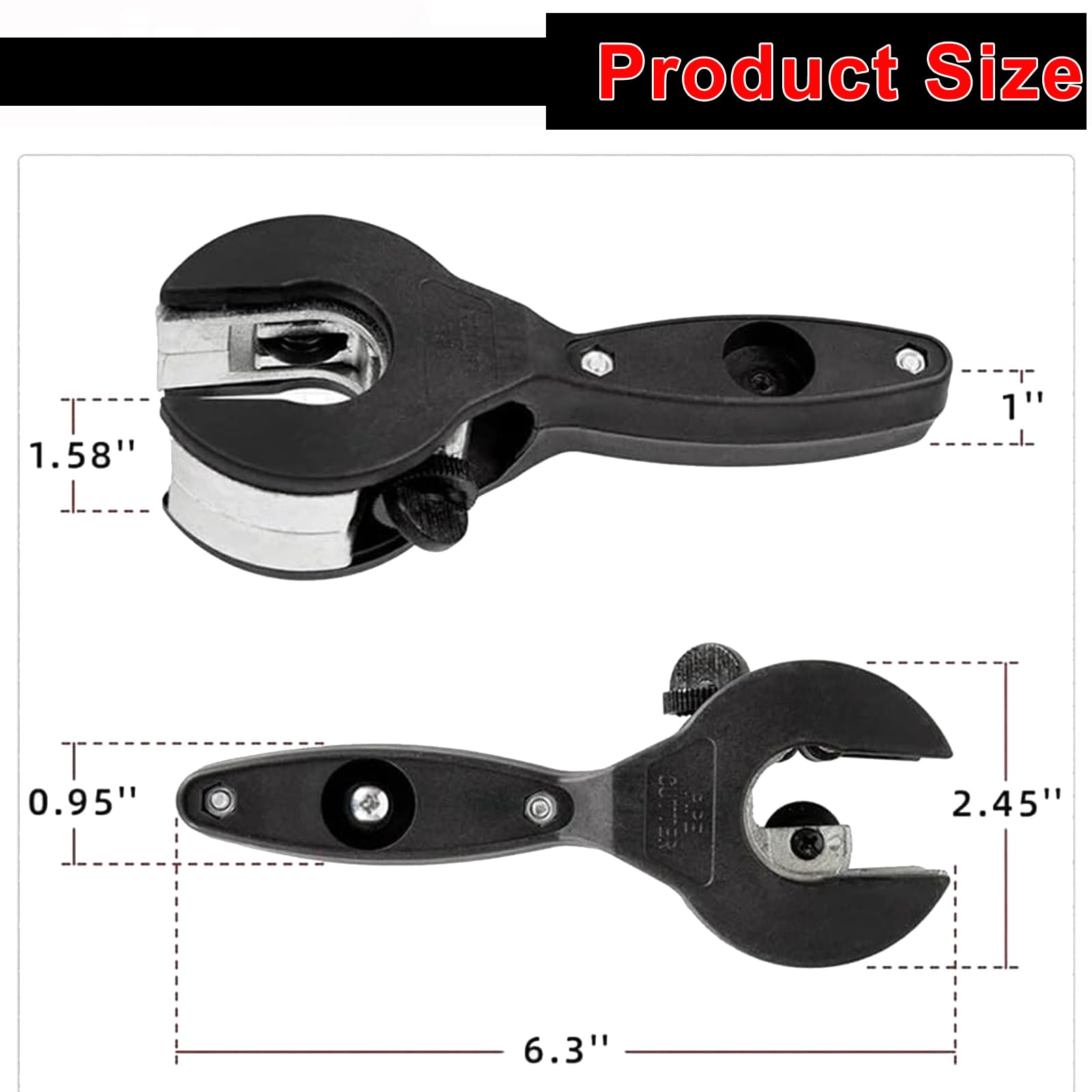 One-Handed Ratchet Tube Cutter 8-29mm Diameter Stainless Steel Blade ...