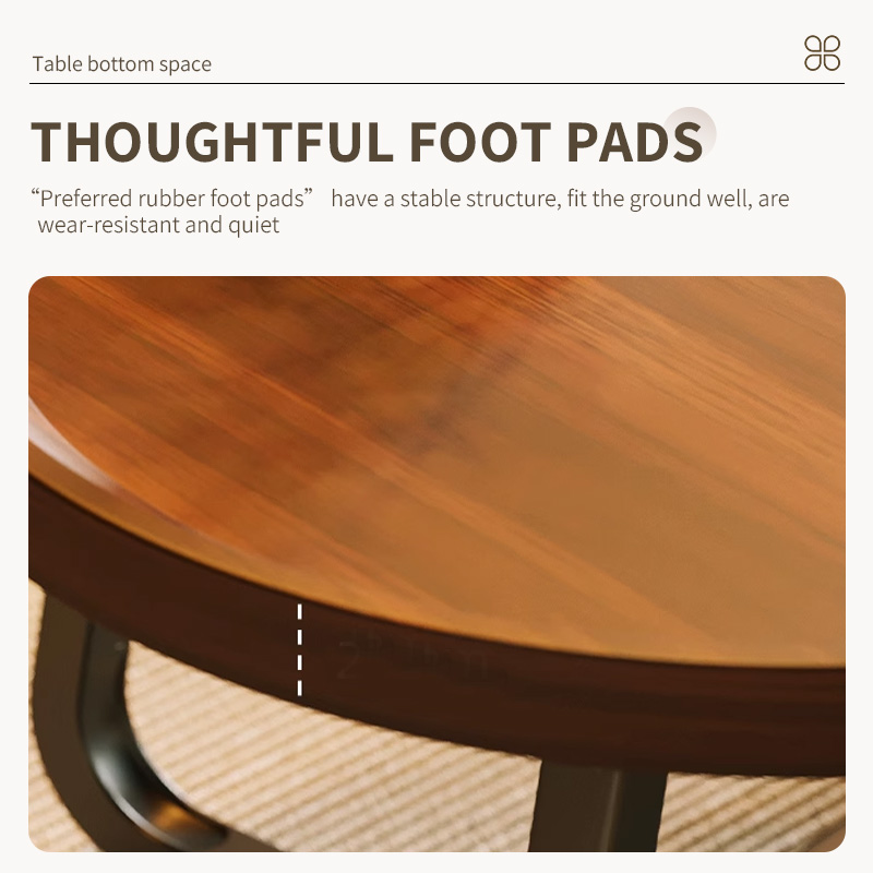 COD Wooden Tea Table Coffee Table Sets Flower Shape Table Nordic Center ...