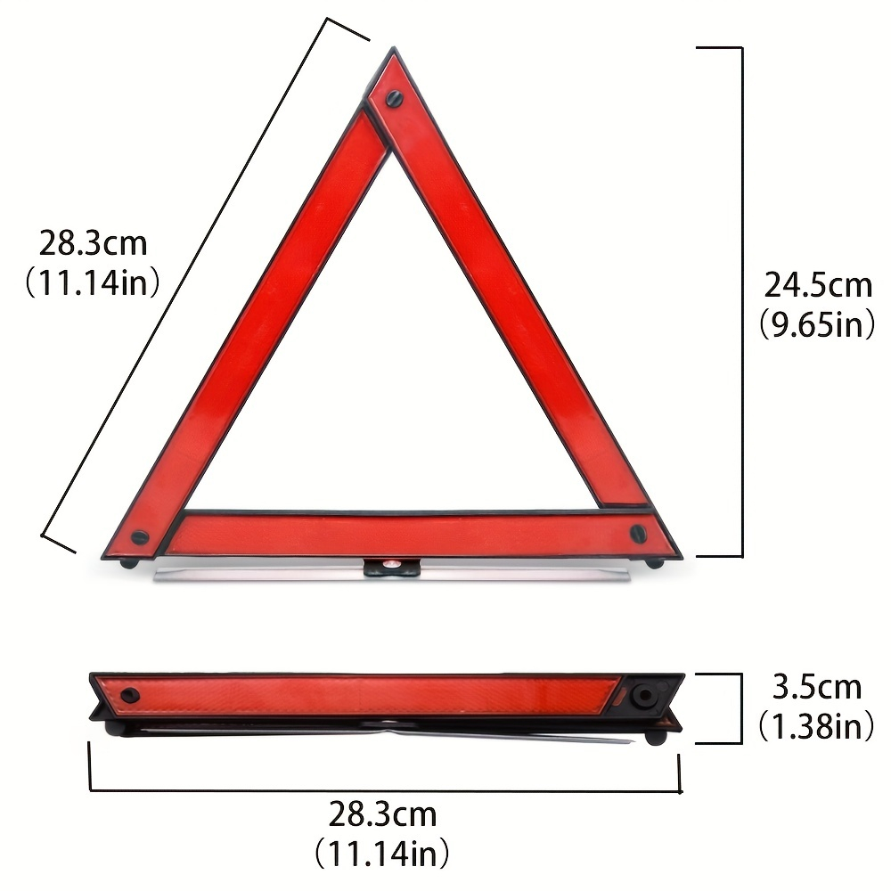 Car Vehicle Emergency Breakdown Warning Sign Triangle Reflective Road ...