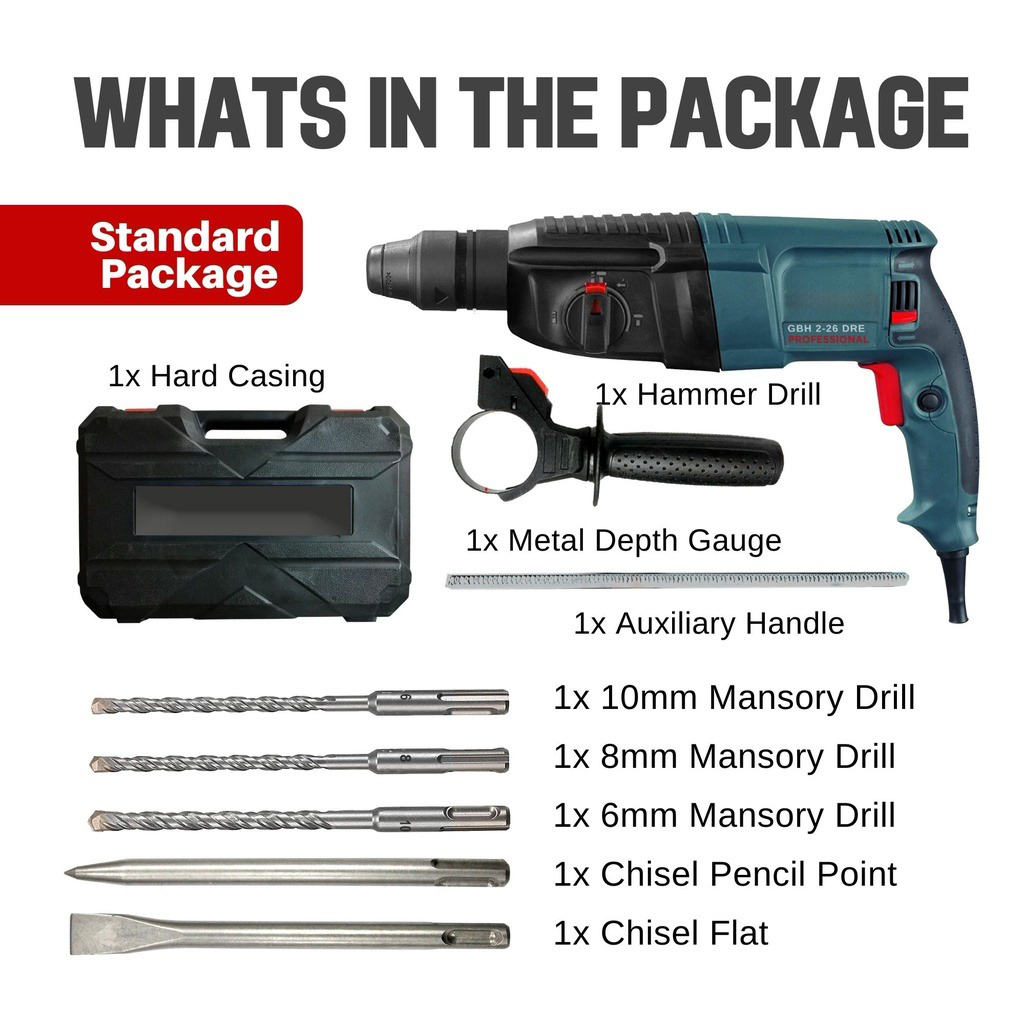 REAIM Rotary Hammer Drill Electric Drill Heavy Duty Impact drill