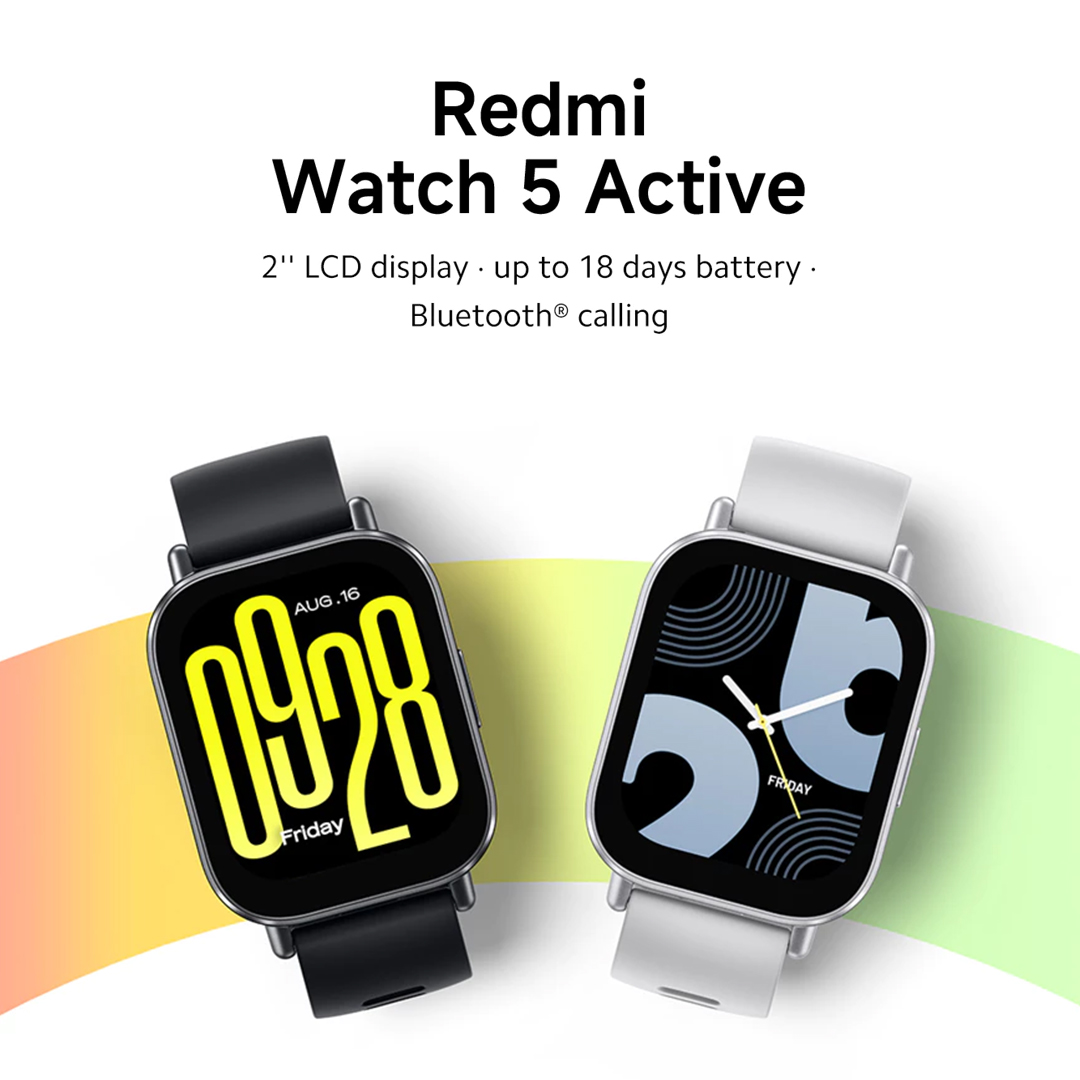 Redmi Watch 5 Active 2" Square LCD Display Up to 18 days Battery