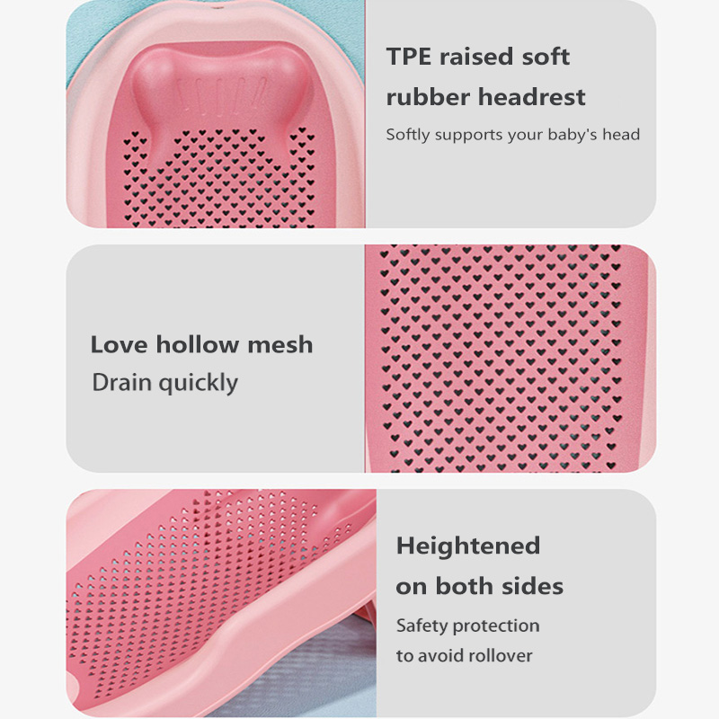 Adjustable Baby Bath Stand - Foldable Shower Rack With Anti-Slip Base, Duck Design, For Newborns To Toddlers (Khaki)