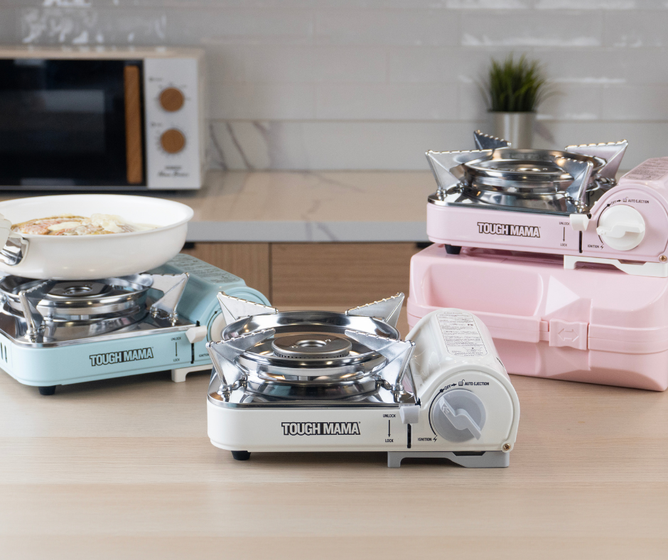Tough Mama NTMPGS-1 Mini Portable Gas Stove Double Flame Stainless
