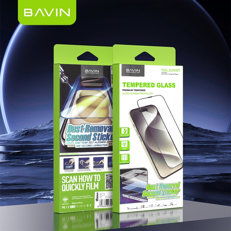 BAVIN Q3 One Click Series Screen Protector Tempered Glass Full Screen ...