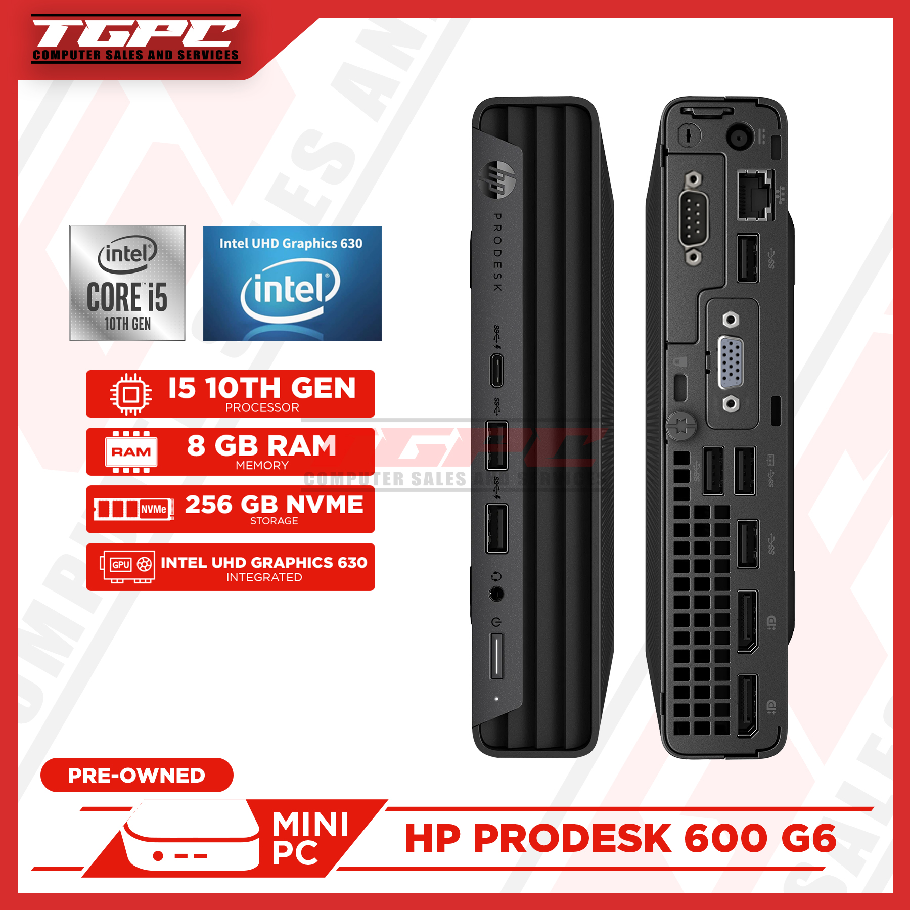 TGPC / HP Prodesk 600 G6 / Mini PC / Intel Core i5-10th Gen / 8GB RAM ...