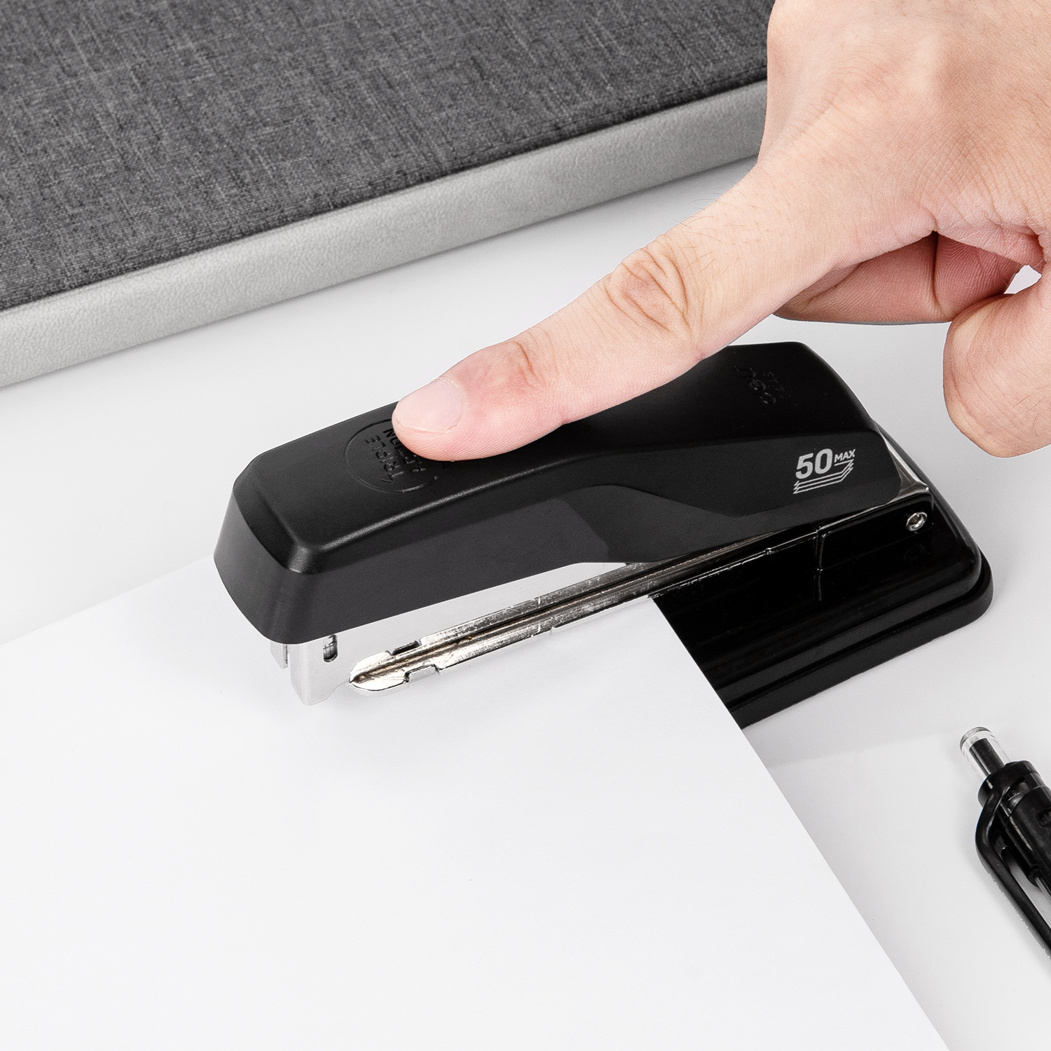 Deli Rotary Stapler Portable Rotation 90° Binding 50 Sheets Labor ...