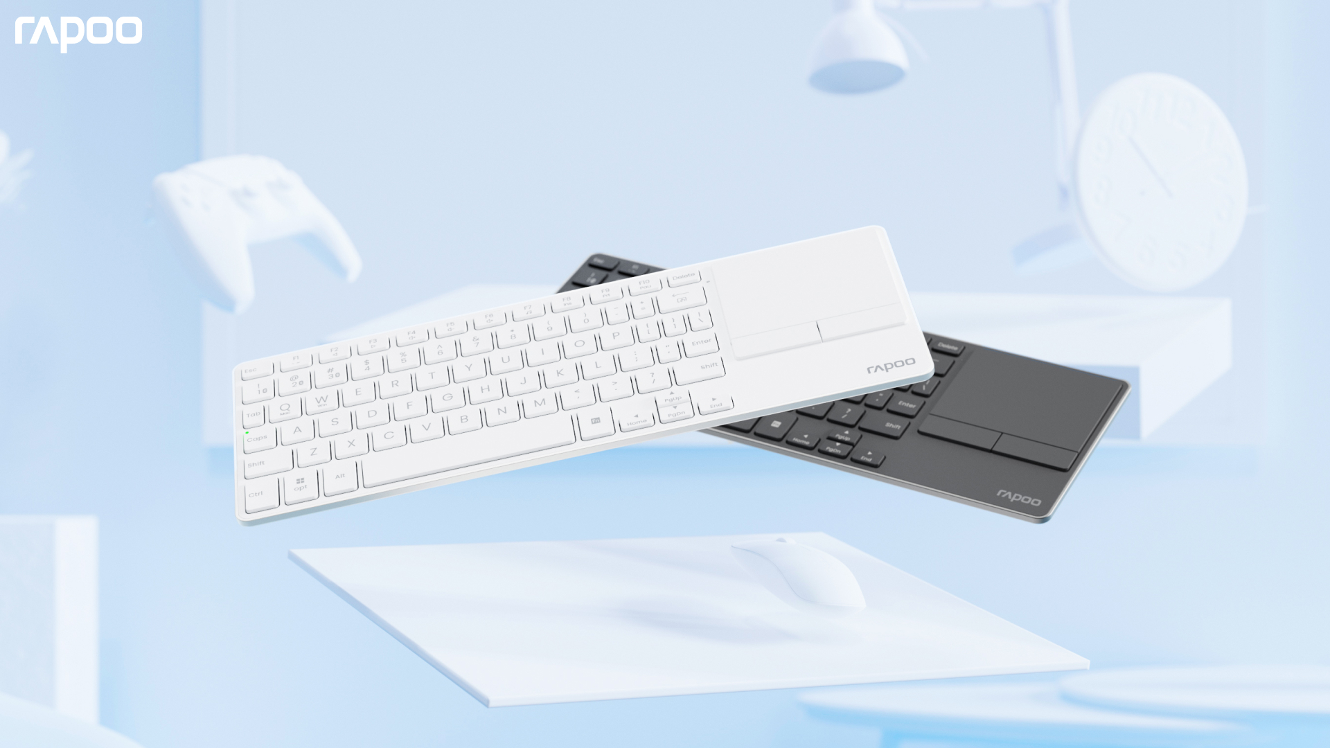 Rapoo E900T Multi-Mode Wireless Blade Touch Keyboard | Shopee Philippines