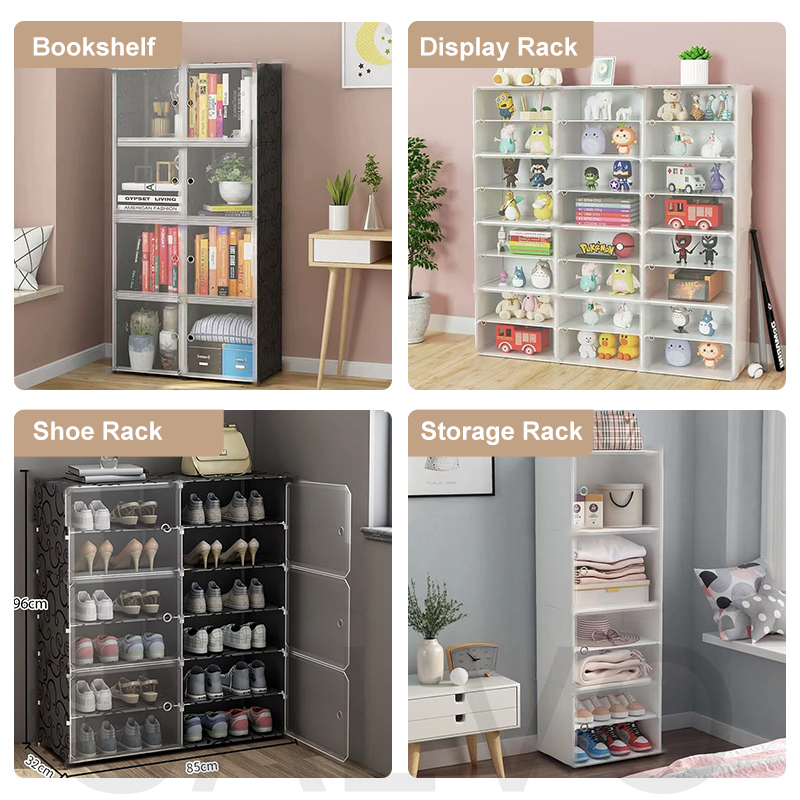 OLA Stackable Shoe Cabinet Dustproof Shoes Storage Durable High ...