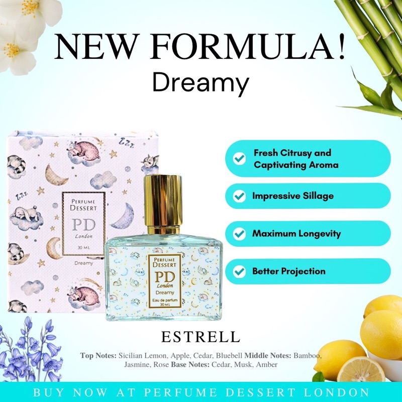 香水(女性用) Perfume dessert 100ml summer 50ml dreamy D's Corner Perfume Dessert London Dreamy Original Women Perfume