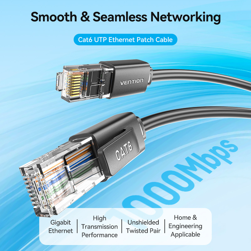 VENTION IBR Cat6 Utp 1000mbps 250MHz Rj45 Gigabit Network Lan Cable For ...