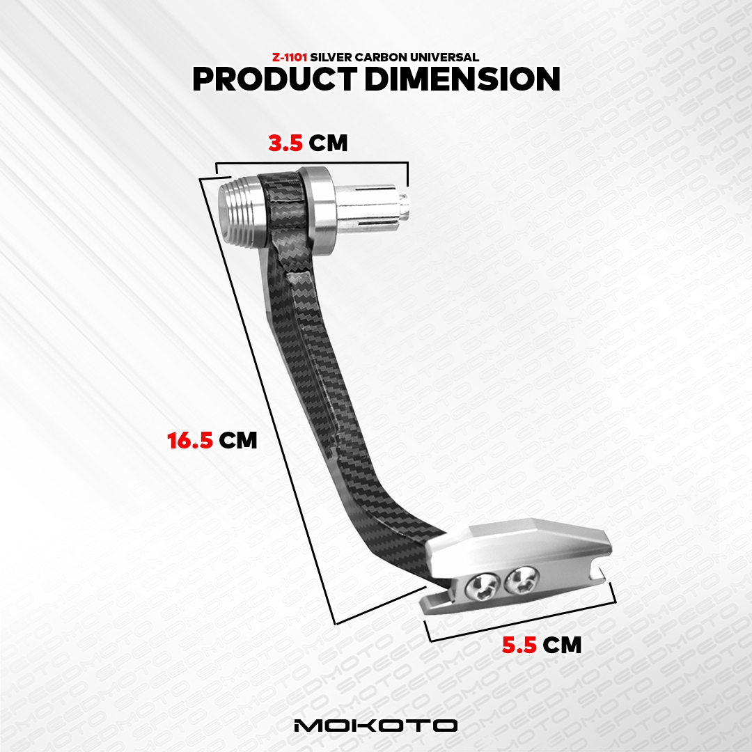 MOKOTO CNC ALUMINUM ALLOY BAR END LEVER GUARD CARBON DESIGN BRAKE LEVER ...