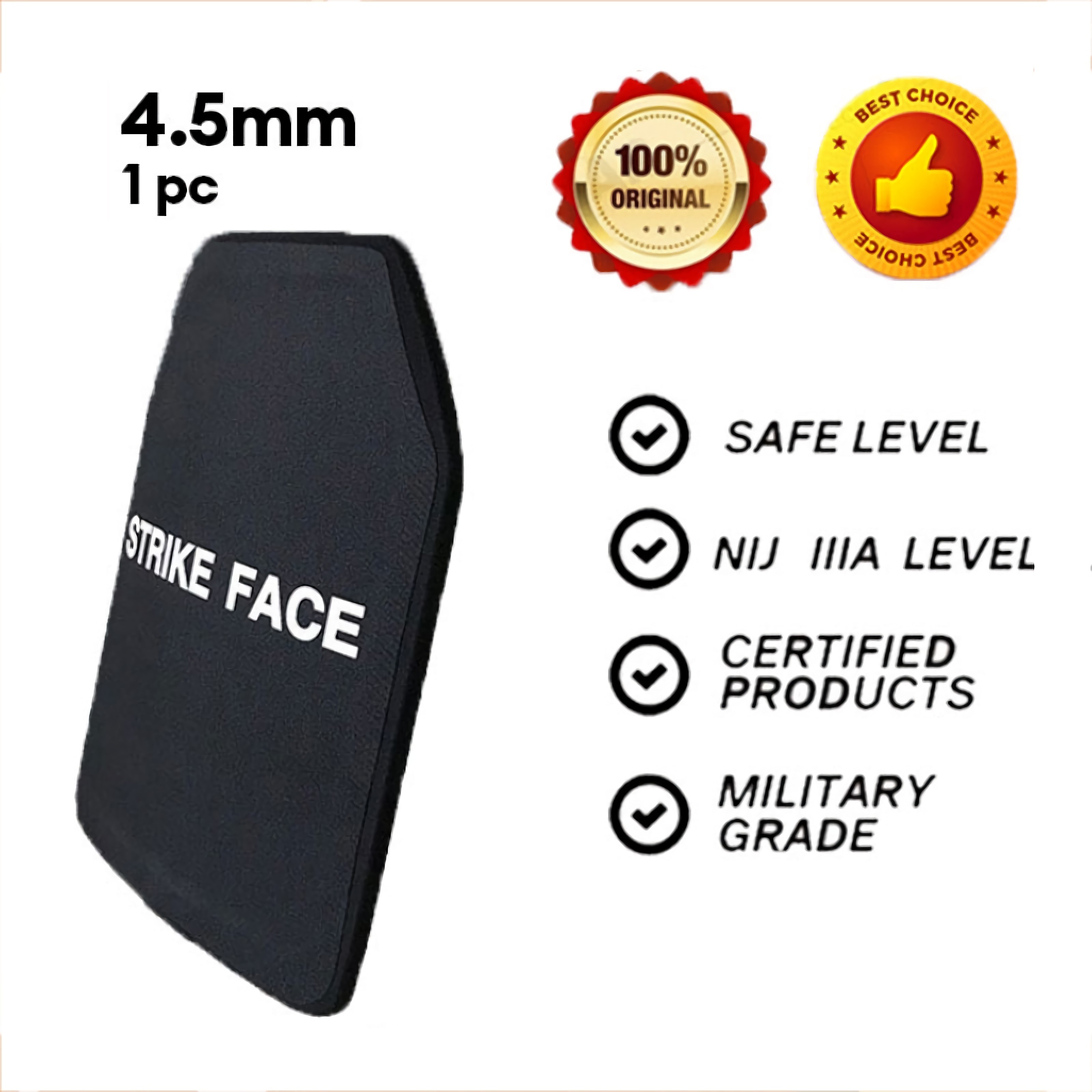 Bulletproof Board Safe Level PE NIJ IIIA III IV Stand Bulletproof Plate ...