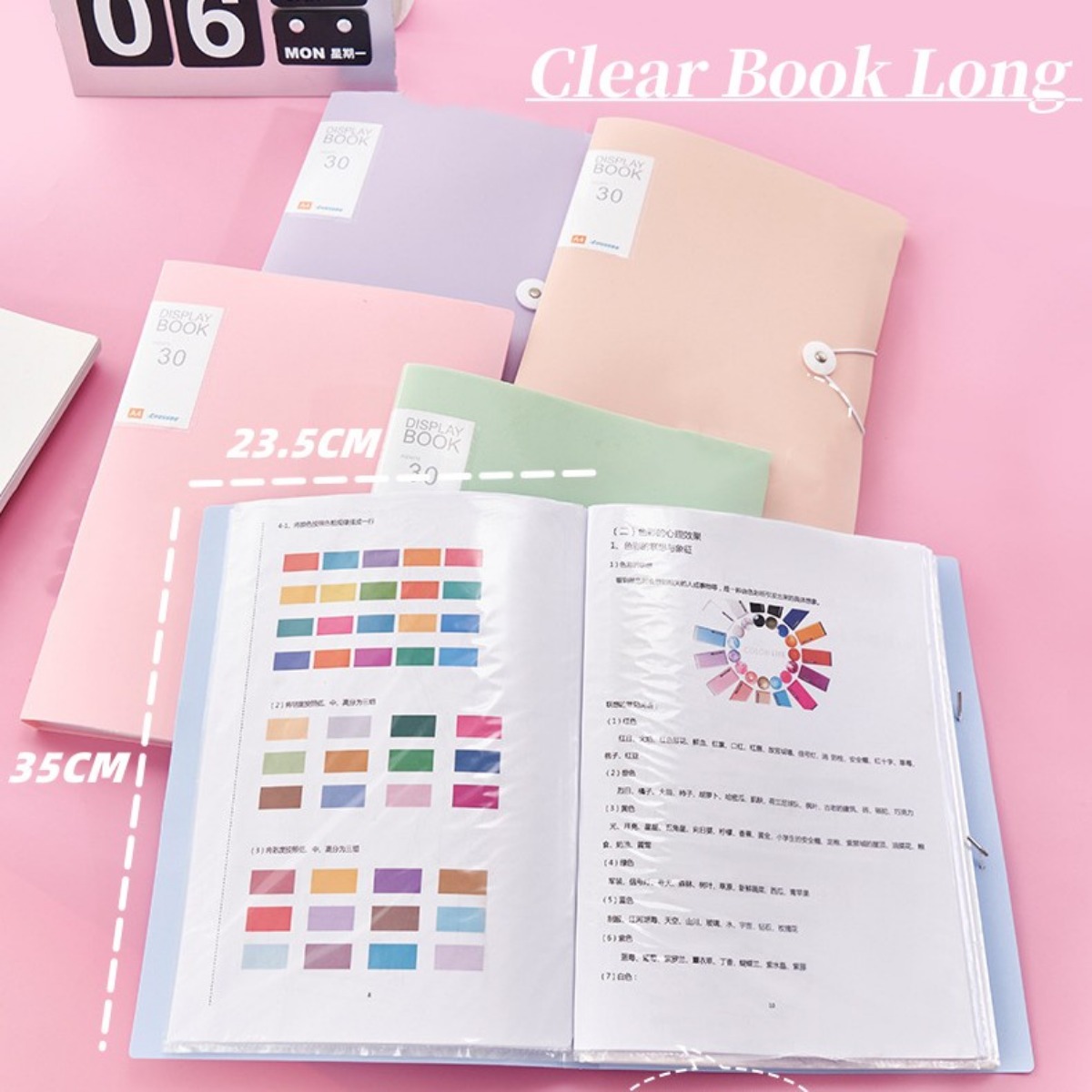 Clear Book Long Clear Folder Presentation Long Size Book File ...