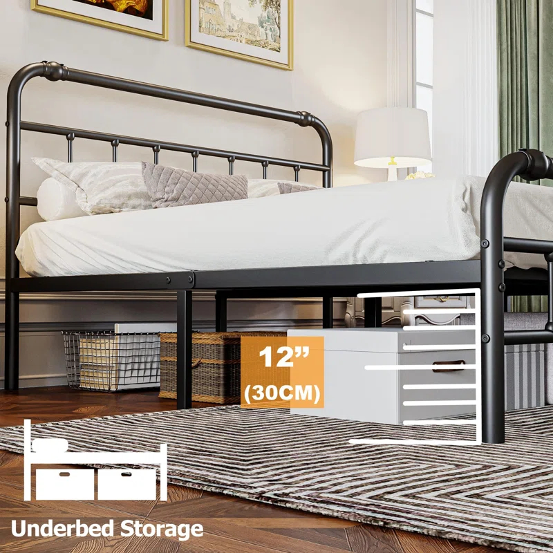 {COD} Iron bed Duobel/ single bed frame/half double bed frame/double ...