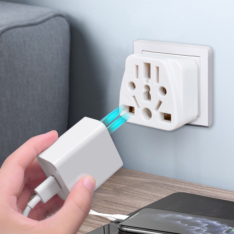 WY-6 Fast Charging Plug Two Flat Plugs Worldwide Travel Plug Adaptor ...