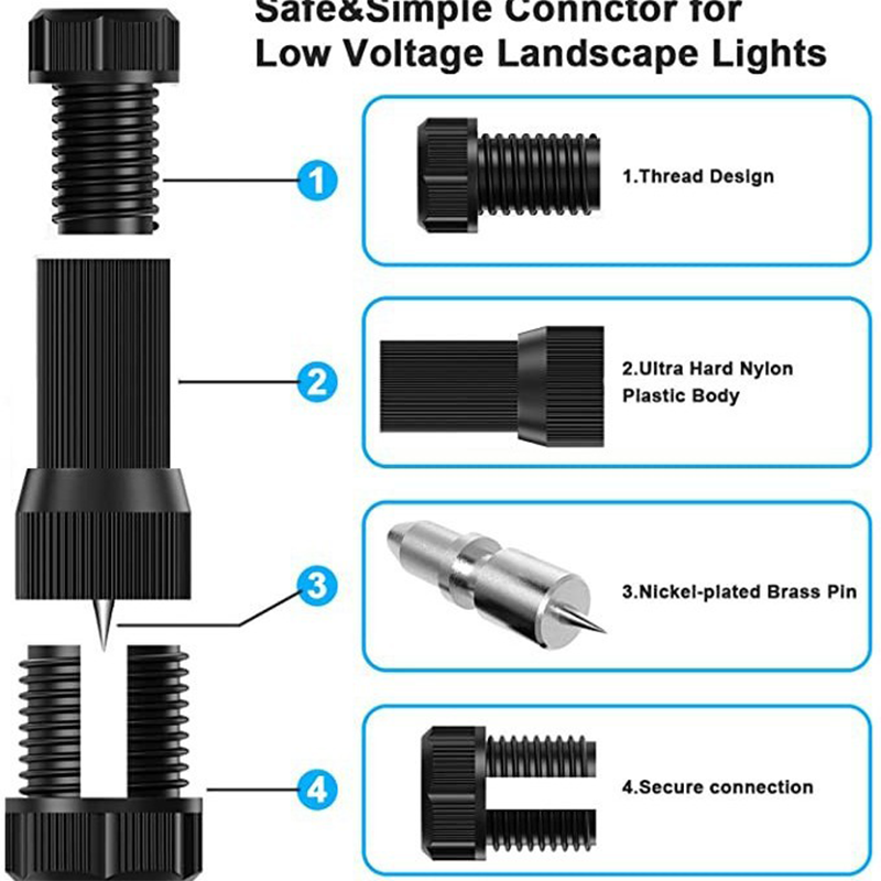 Waterproof Low Voltage Fastlock Piercing Connectors Electrical Cable ...