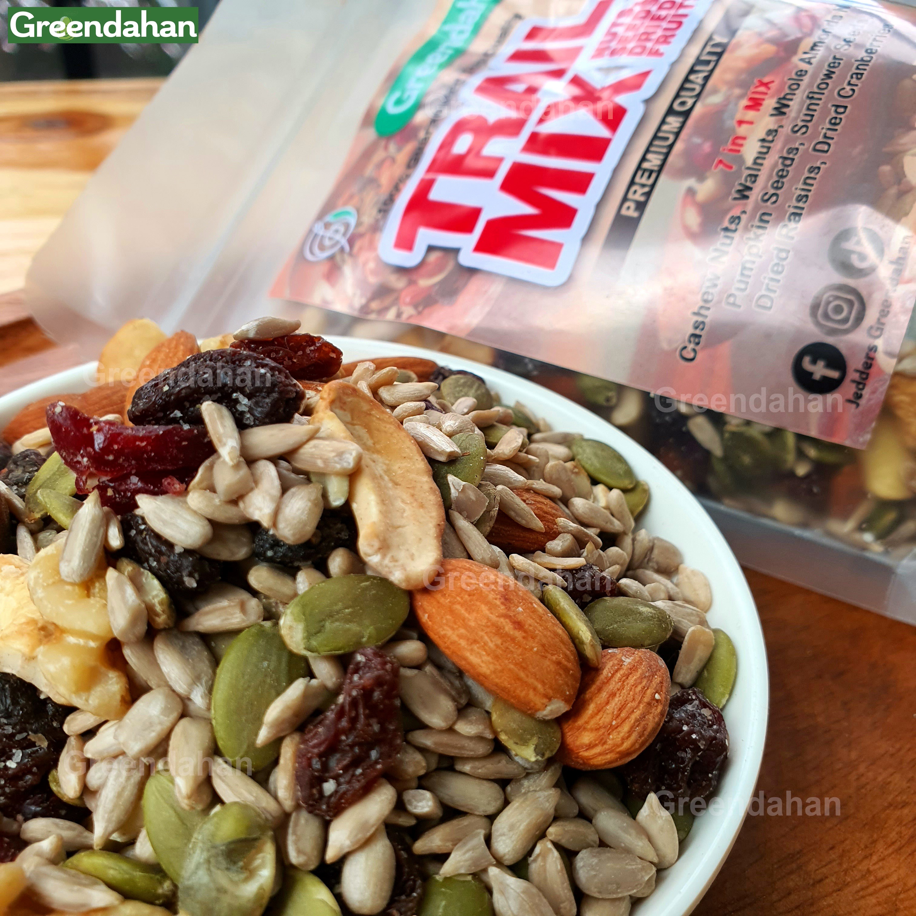 GREENDAHAN/ Premium Quality Trail Mix 250g - 7 in 1 US Mixed Nuts ...