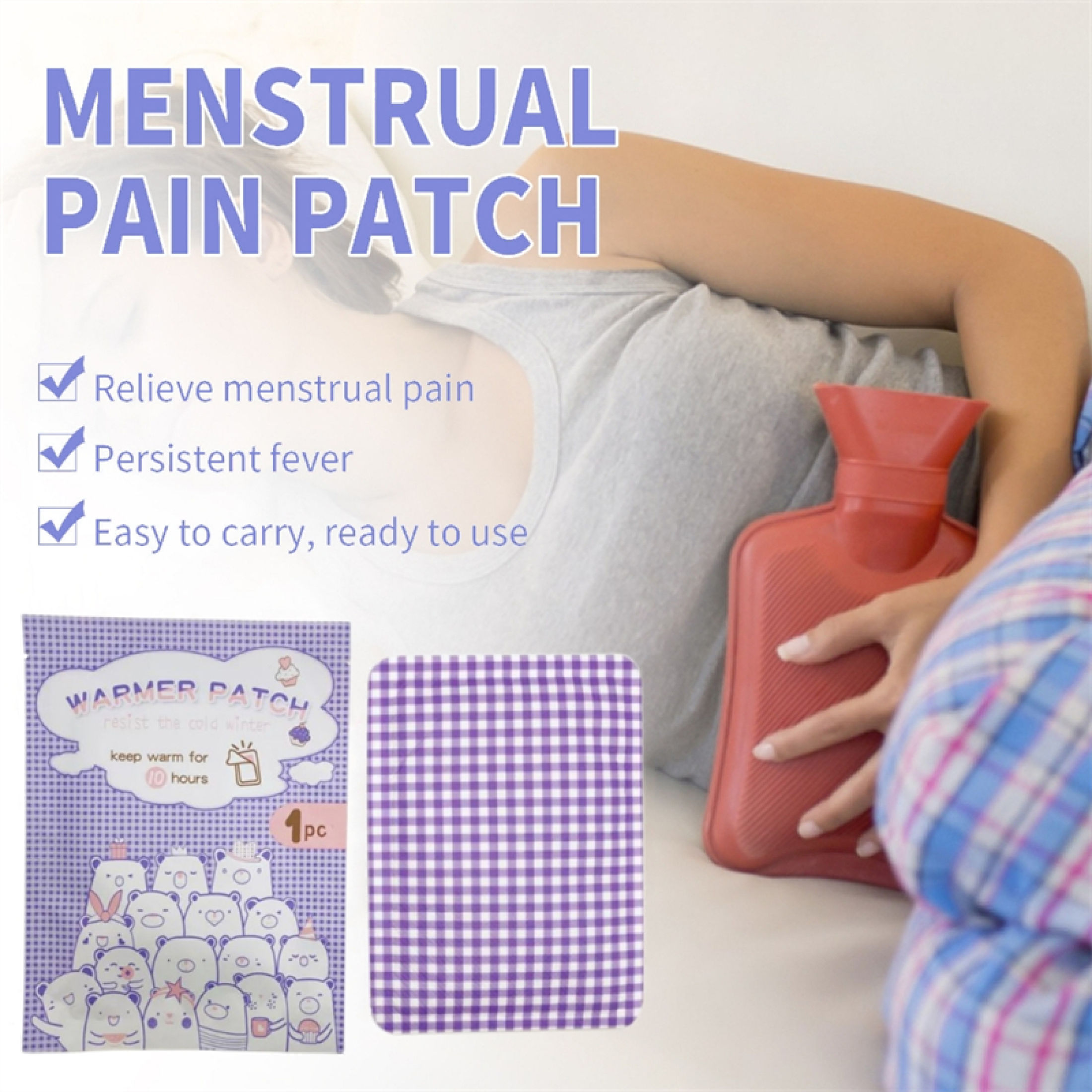 20PCS Menstrual Cramp Pain Relief Heat Patch Hot Compress Body Warmer ...