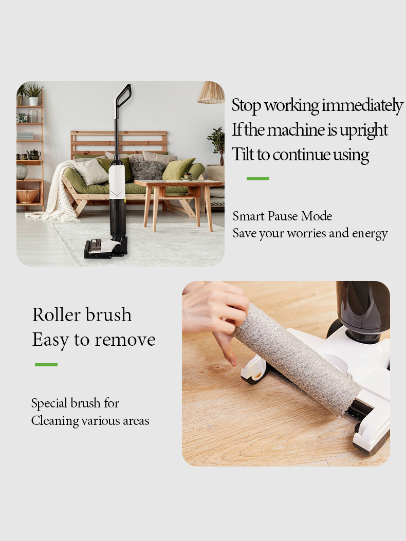 Tixx Roller Mop Vacuum Cleaner Wet and Dry Cordless Led Display With ...