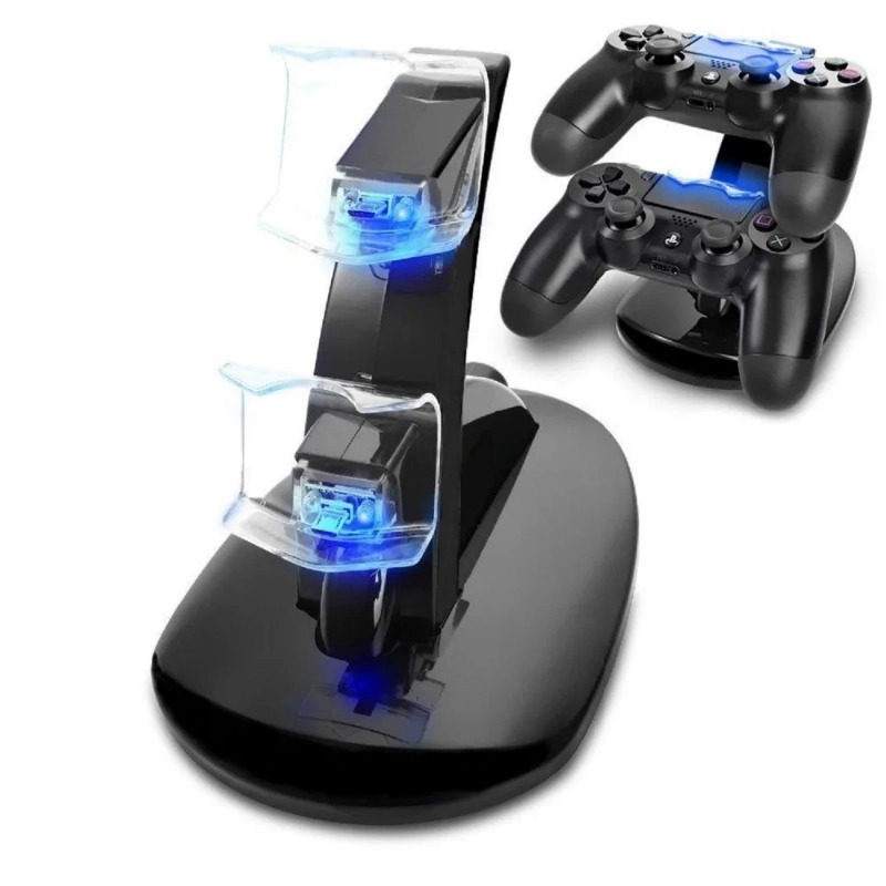 Controller Charger Base LED Indicator Dual USB PS4/PS4 Pro/PS4 Slim ...