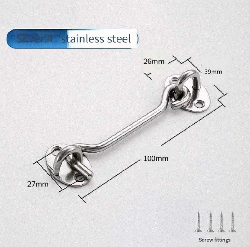 STAINLESS Hook Window Wind Hook Door Window Hook Stainless Door Lock ...