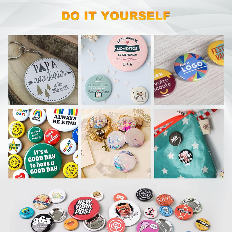 100pcs 58mm DIY Badge Buttons - Soft Magnetic Refrigerator Pins for ...