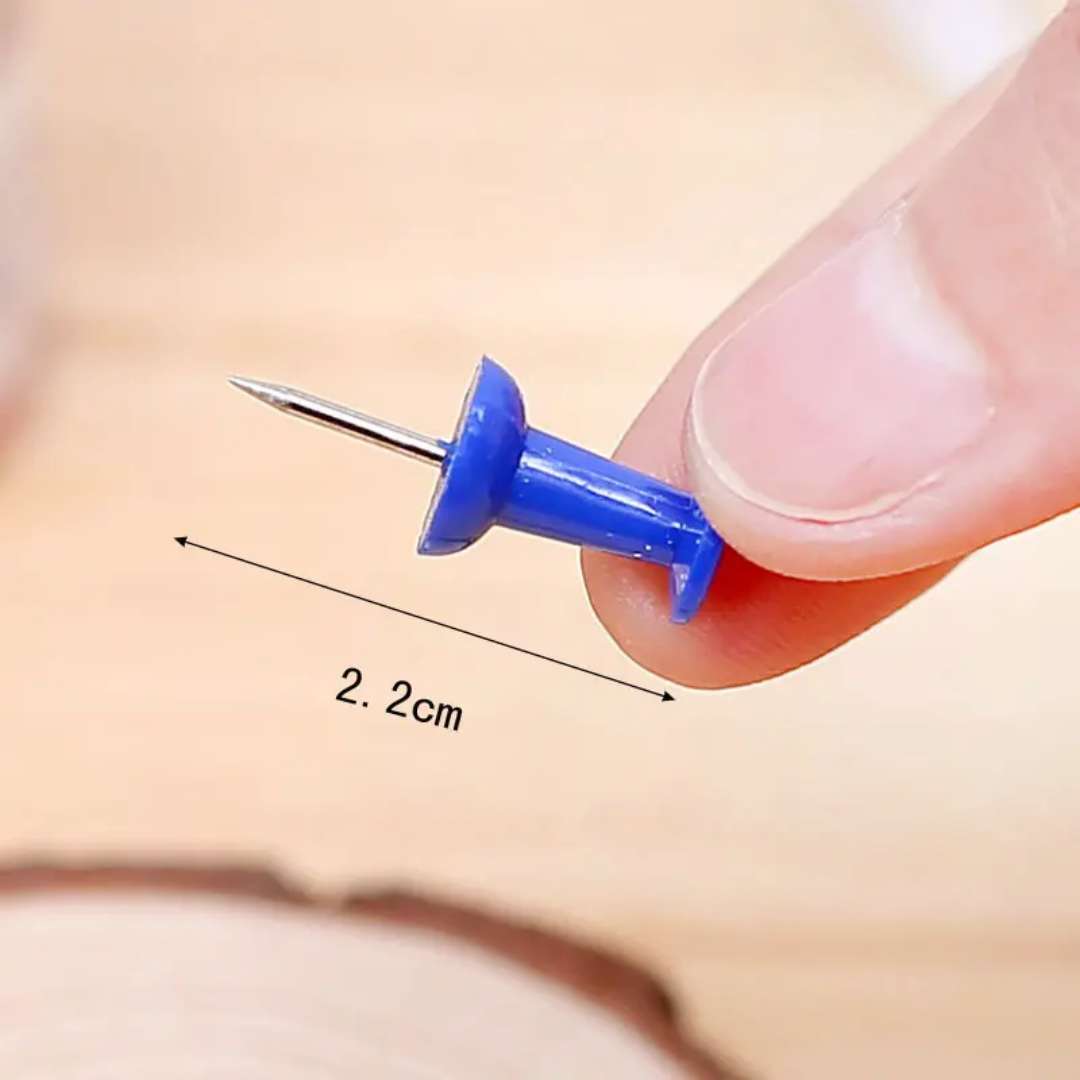 (30PCS) Push Pins Assorted Colors Stationery School Supplies Office ...