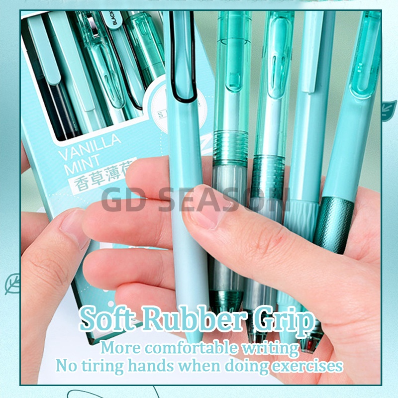 5pcs 7Pcs/Box Minimalist Transparent 0.5mm Gel Pen Signature Pen ...
