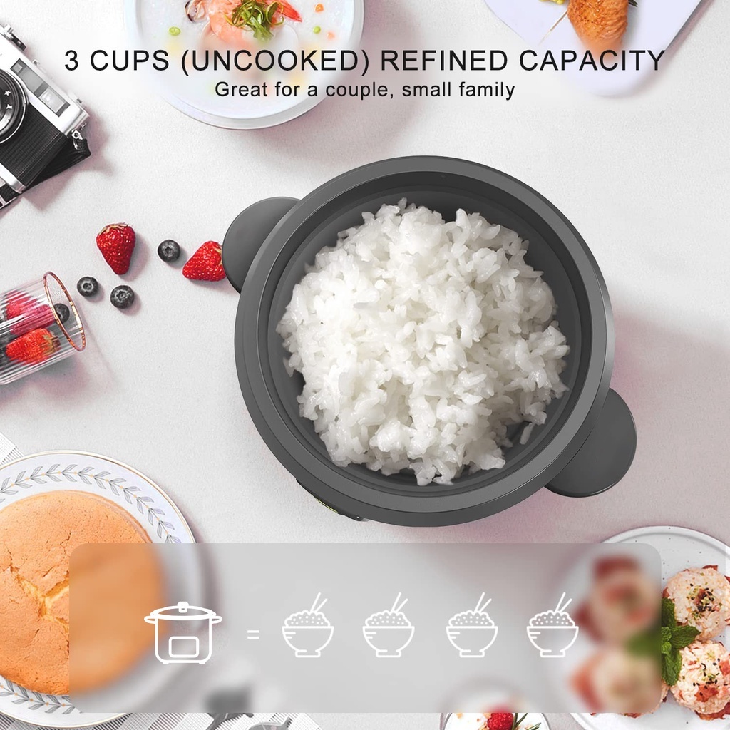 [Buy 1 get 1 free] Mini Rice Cooker Steamer Non-stick 2L/4L Large ...