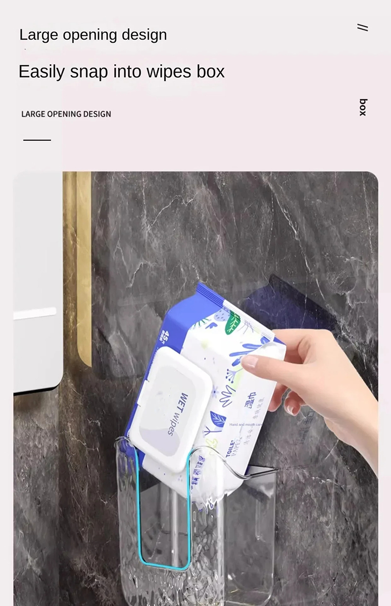 Perforation-Free Wall-Mounted Tissue Storage Box Multi-Purpose ...