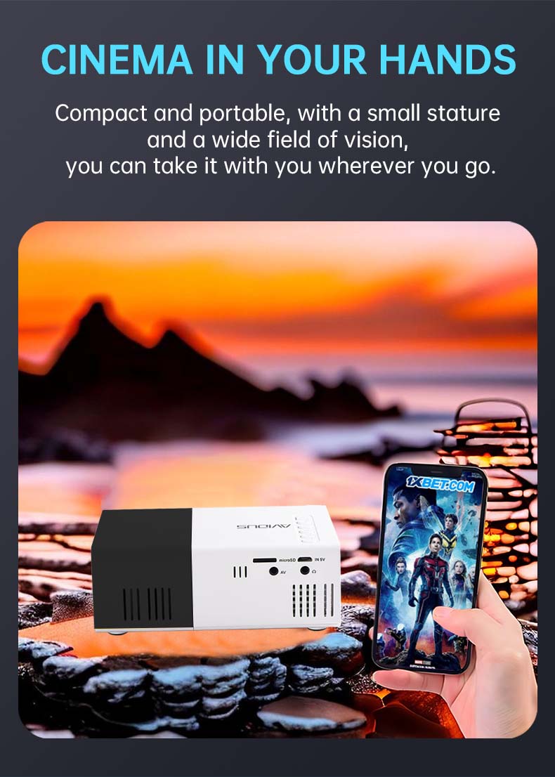 Mini Projector YG300 Portable LED Mini Projector HD Mini Home Theater ...