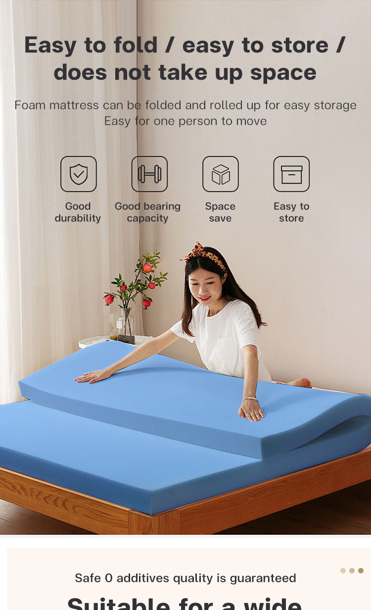 Foam Bed Soft Mattress without Cover Single/Double/Queen/King Size 2/4 ...