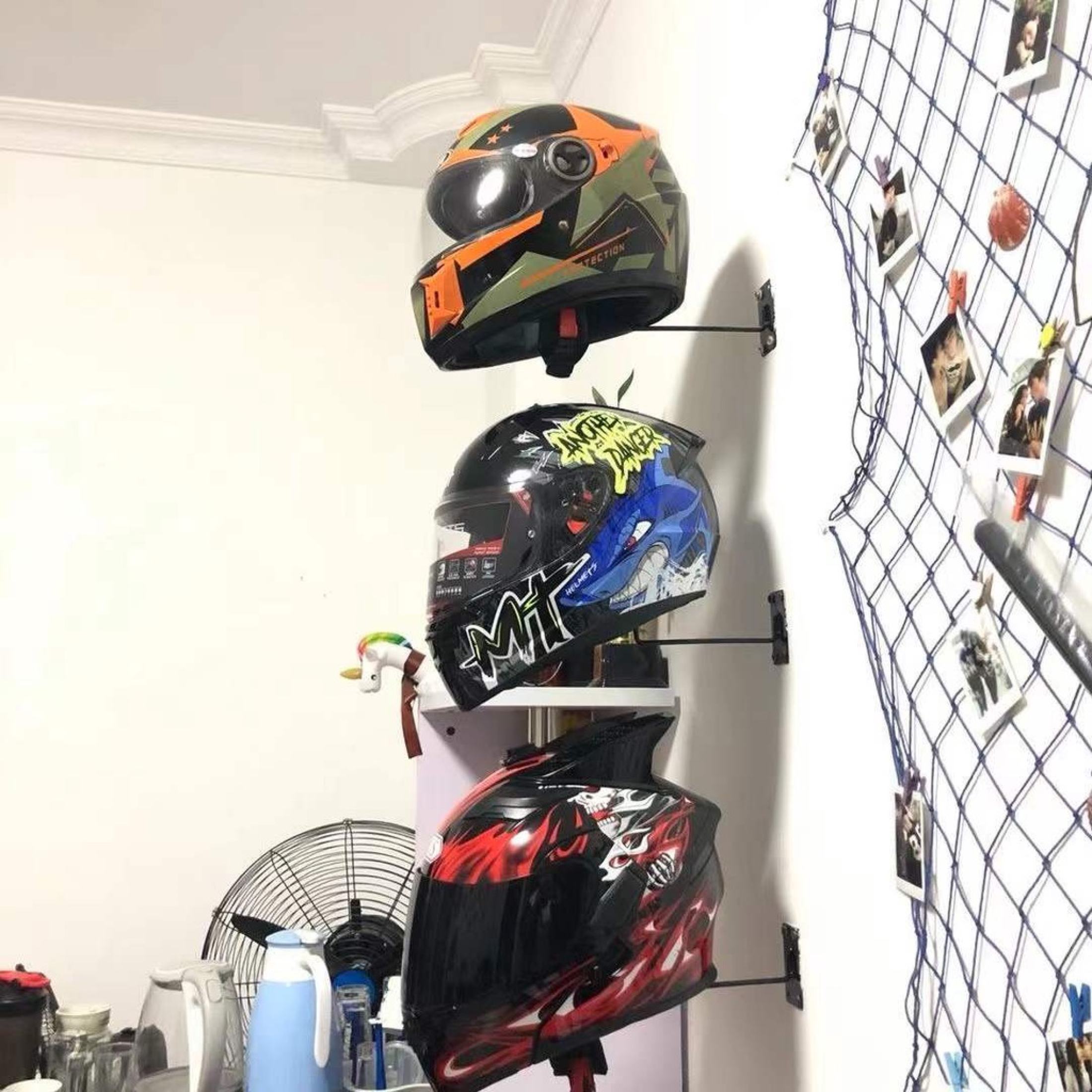 Helmet Hanger Wall Mount Display Rack Storage | Shopee Philippines