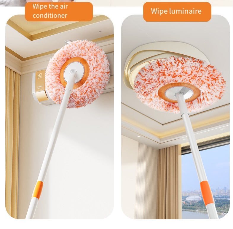 4 IN 1 Scalable Microfiber Mop For Floor Window Ceiling Car 360° Rotate ...