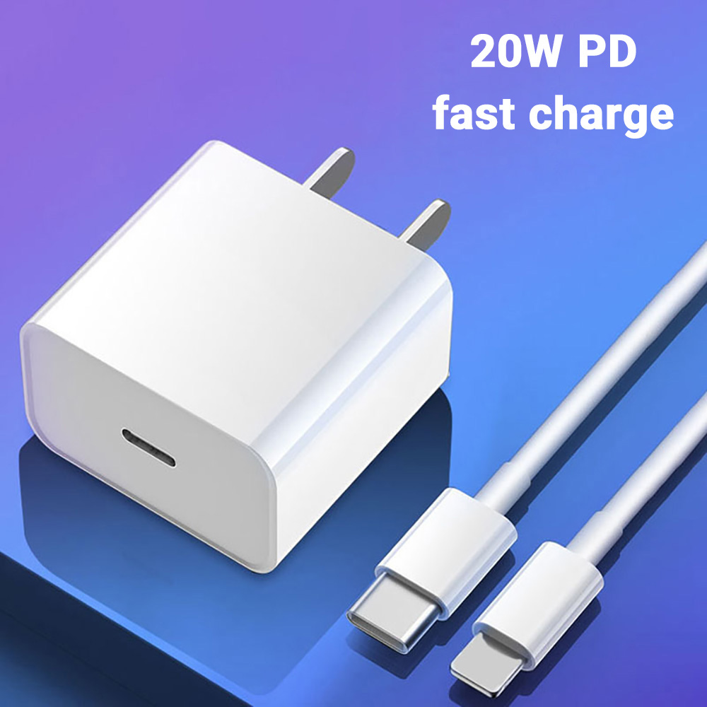 20W Fast Charger with Cable for TYPE-C iOS USB-C Fast Charger Quick ...