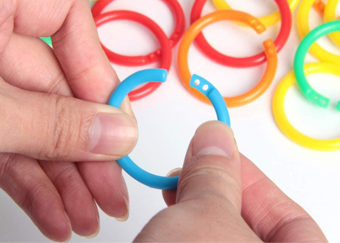 20mm Plastic Loose Leaf Rings Single Color 30pcs | Shopee Philippines