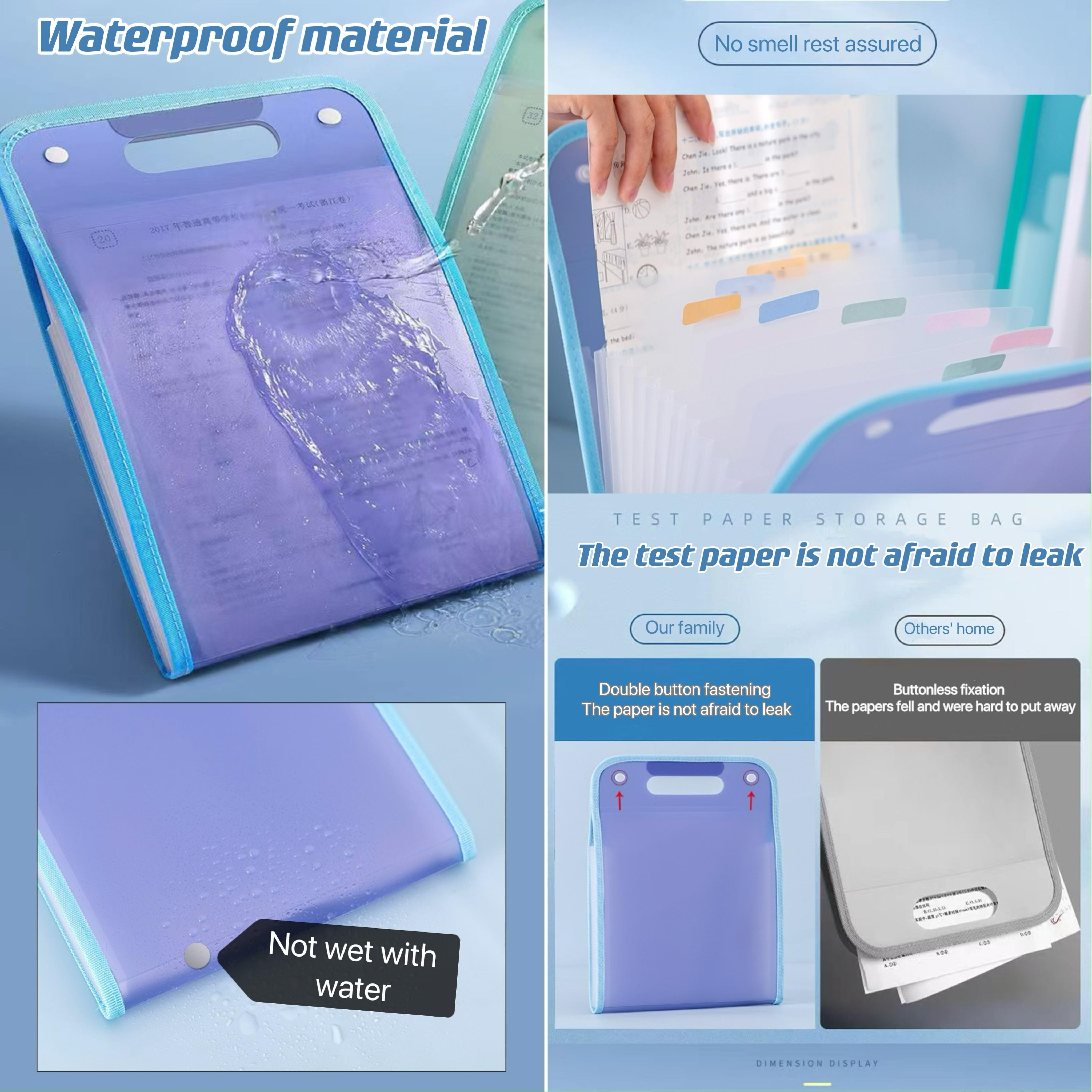A4 Folder Organizer Expanding File Folder Organizer Clear Book Test ...